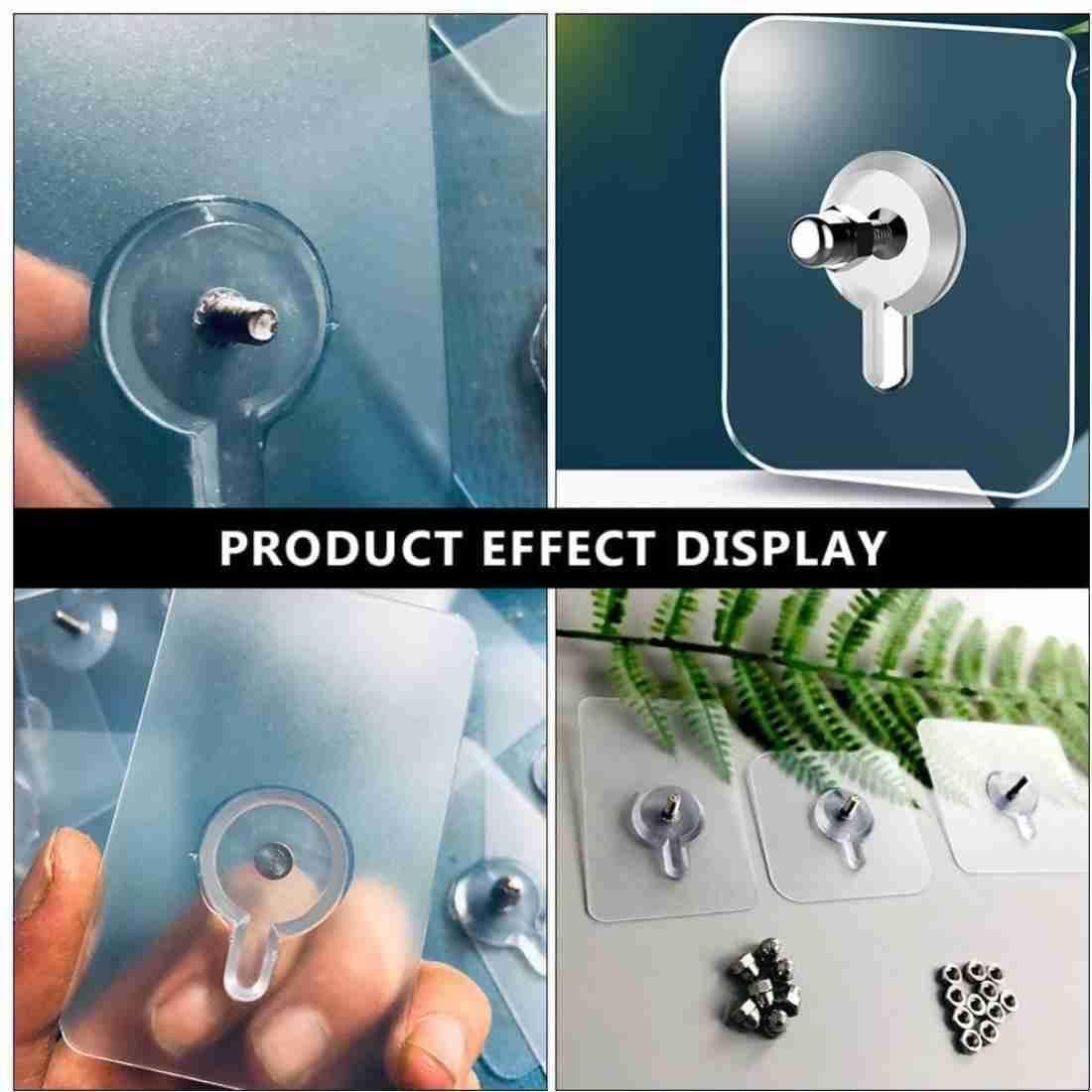 Self Adhesive Heavy Duty Hooks for Wall - (Pack of 10)