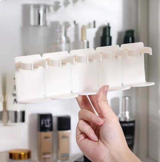 5 Grid Plastic Cosmetic Organiser Storage Holder (Pack of 2)