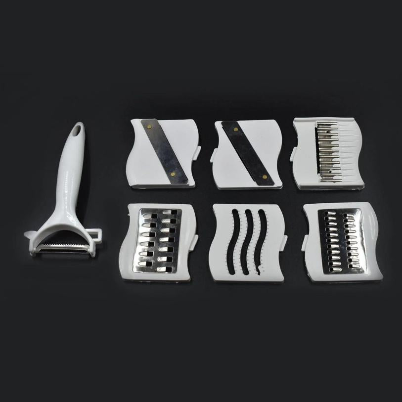 7 in 1 Multifunction Vegetable Cutter/Chopper/Slicer 5 Dicing Blades