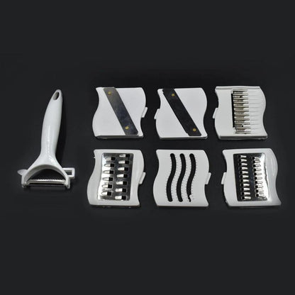   7 in 1 Multifunction Vegetable Cutter/Chopper/Slicer 5 Dicing Blades 